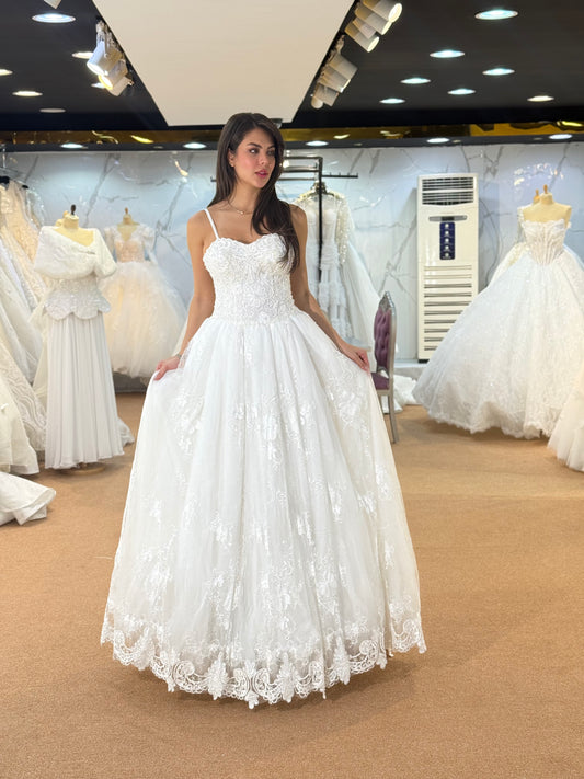 Elegant Embellished Bridal Tulle Gown