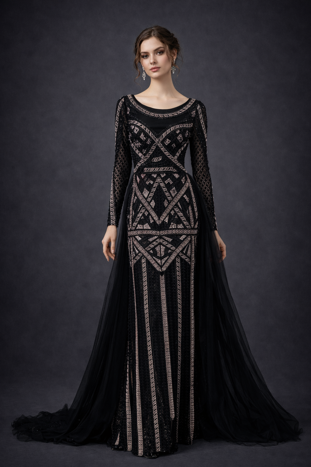 Elegant Couture Evening Gown