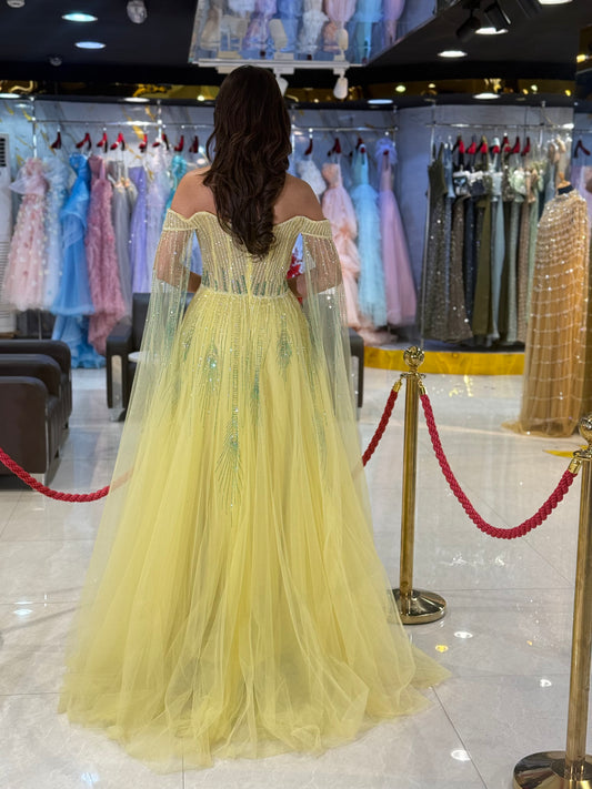 Amber Gold Embellished Halter Neck