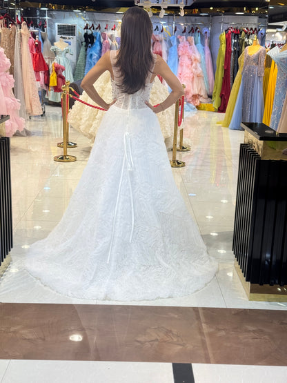 Elegant Crystal Bridal Ball Gown