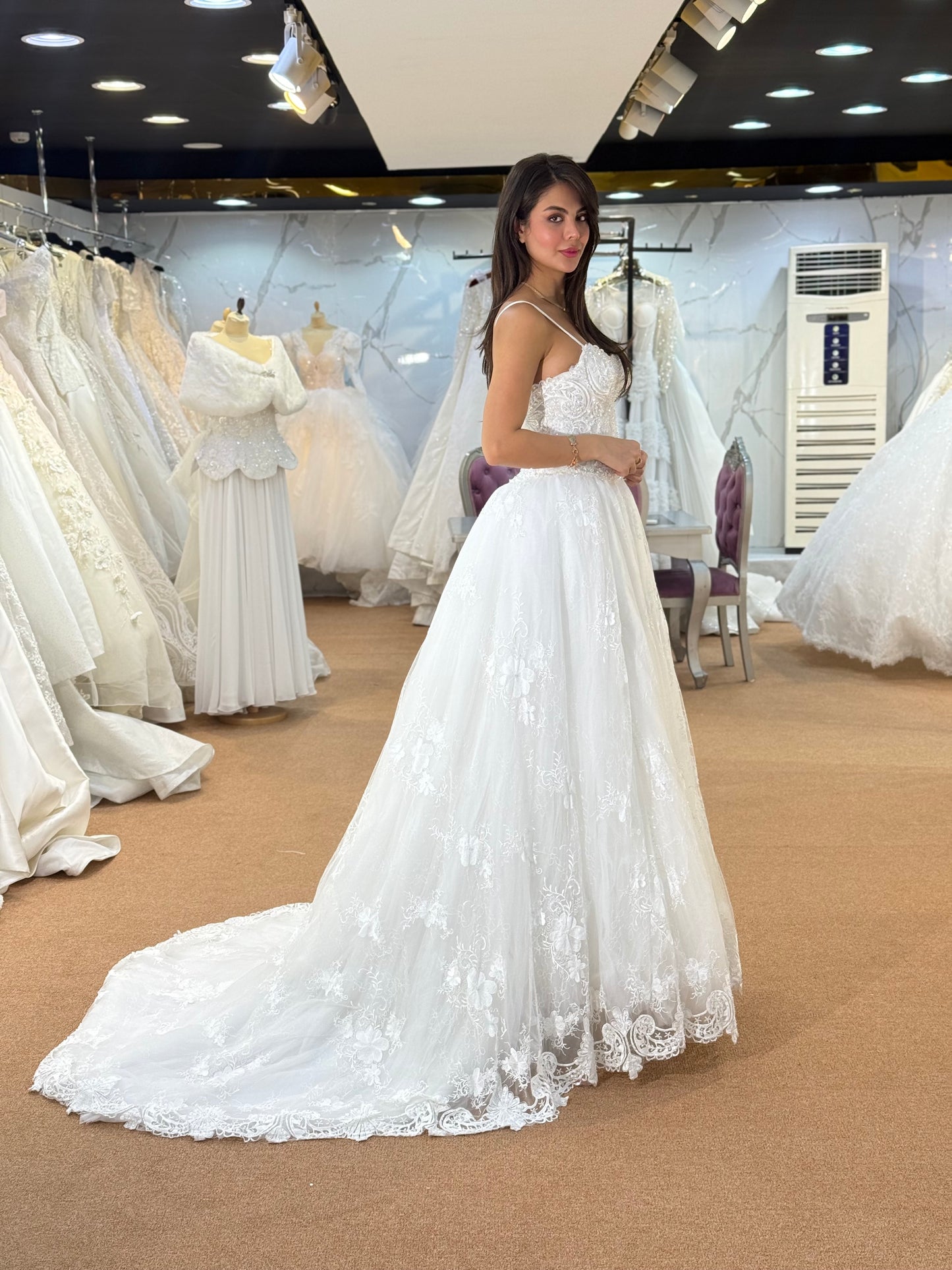 Elegant Embellished Bridal Tulle Gown