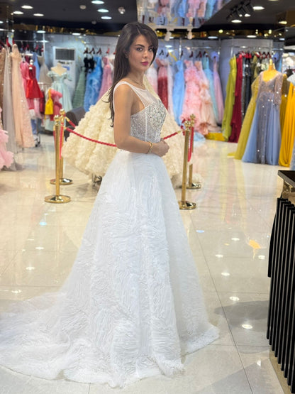 Elegant Crystal Bridal Ball Gown